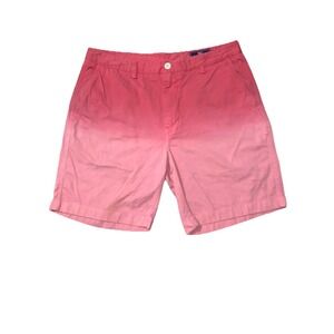 Vineyard Vines by Shep & Ian Shorts Men's 34 Flat Front Ombre Pink Island Chino